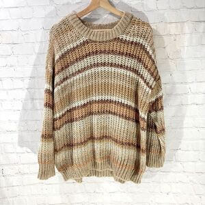 American Eagle Crochet Knit Pullover Sweater Southwestern